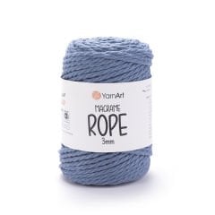 YARNART MACRAME ROPE 3 MM - MAKROME EL ÖRGÜ İPİ KOT MAVİSİ - 761