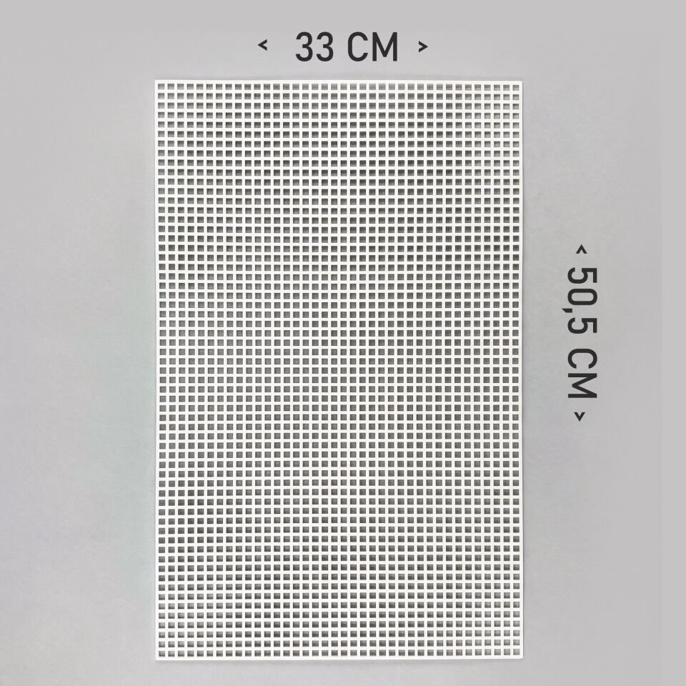 PLASTİK ÇANTA KANVASI 50,5X33 CM BEYAZ