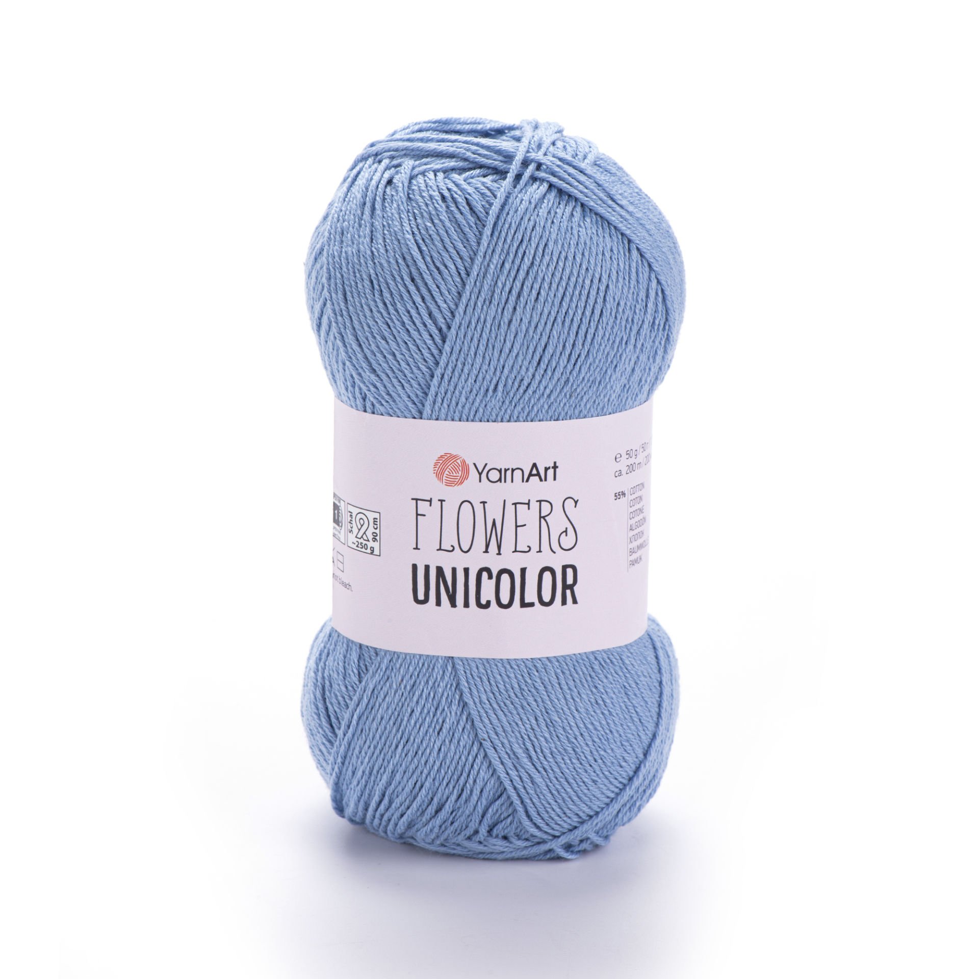 YARNART FLOWERS UNICOLOR - EL ÖRGÜ İPİ MAVİ - 742