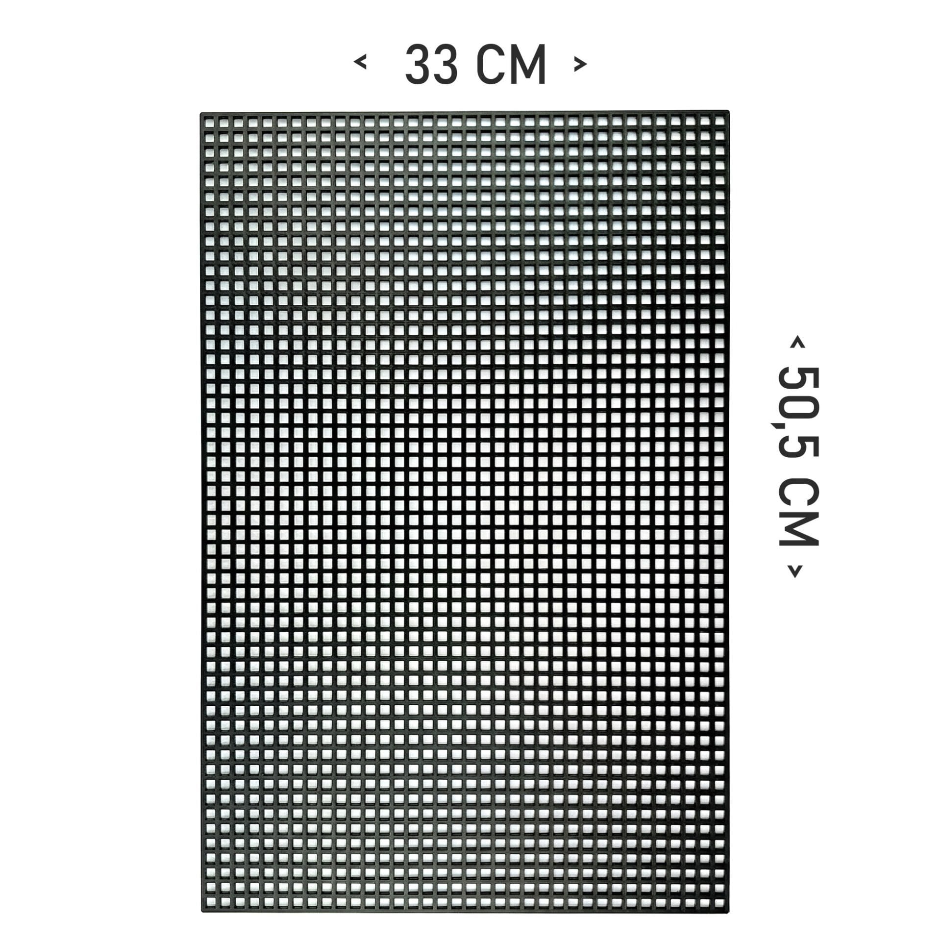 PLASTİK ÇANTA KANVASI 50,5X33 CM SİYAH
