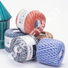 YARNART VIOLET MELANGE - EBRULİ, MERSERİZE DANTEL İPİ