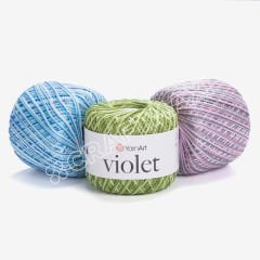 YARNART VIOLET MELANGE - EBRULİ, MERSERİZE DANTEL İPİ