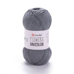 YARNART FLOWERS UNICOLOR - EL ÖRGÜ İPİ GRİ - 744