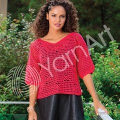 YARNART BEGONIA - MERSERİZE EL ÖRGÜ İPİ GRİ-MAVİ - 5326