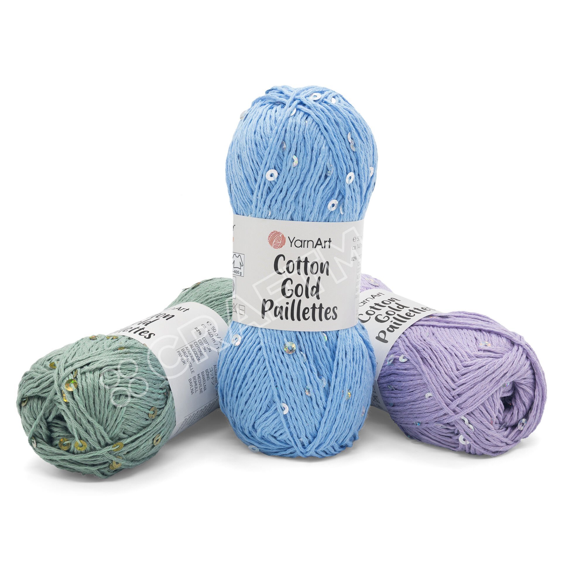YARNART COTTON GOLD PAILLETTES - ÖRGÜ İPİ
