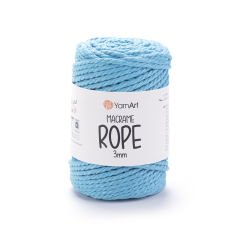 YARNART MACRAME ROPE 3 MM - MAKROME EL ÖRGÜ İPİ MAVİ - 763