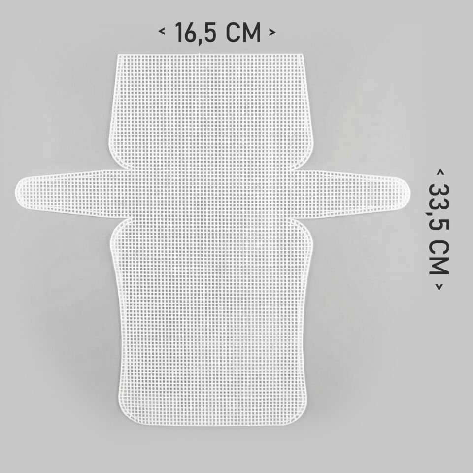 PLASTİK ÇANTA KANVASI 33,5X16,5 CM