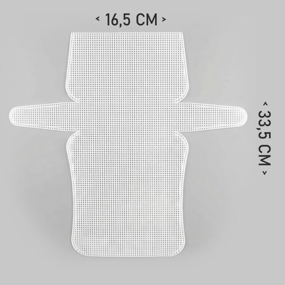 PLASTİK ÇANTA KANVASI 33,5X16,5 CM