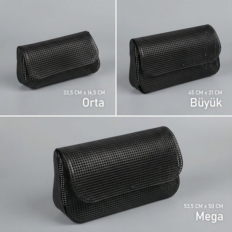 PLASTİK ÇANTA KANVASI 33,5X16,5 CM