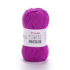 YARNART FLOWERS UNICOLOR - EL ÖRGÜ İPİ KOYU PEMBE - 750