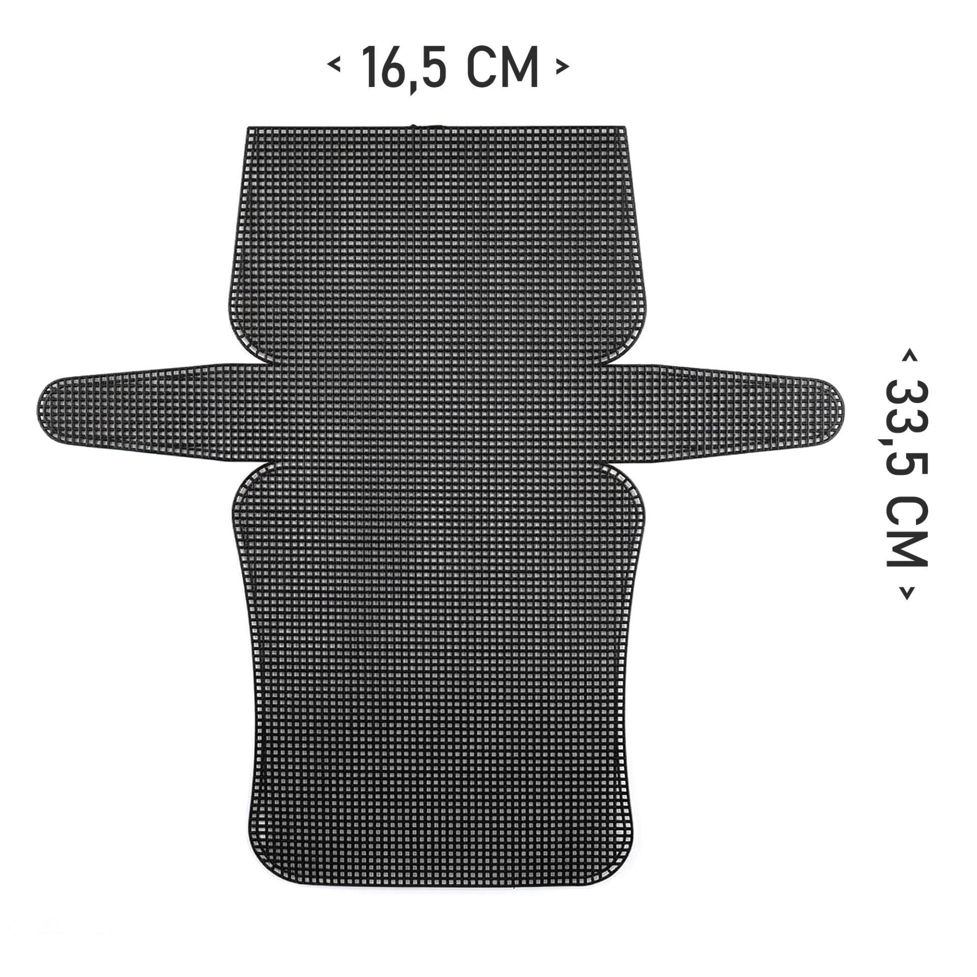 PLASTİK ÇANTA KANVASI 33,5X16,5 CM SİYAH