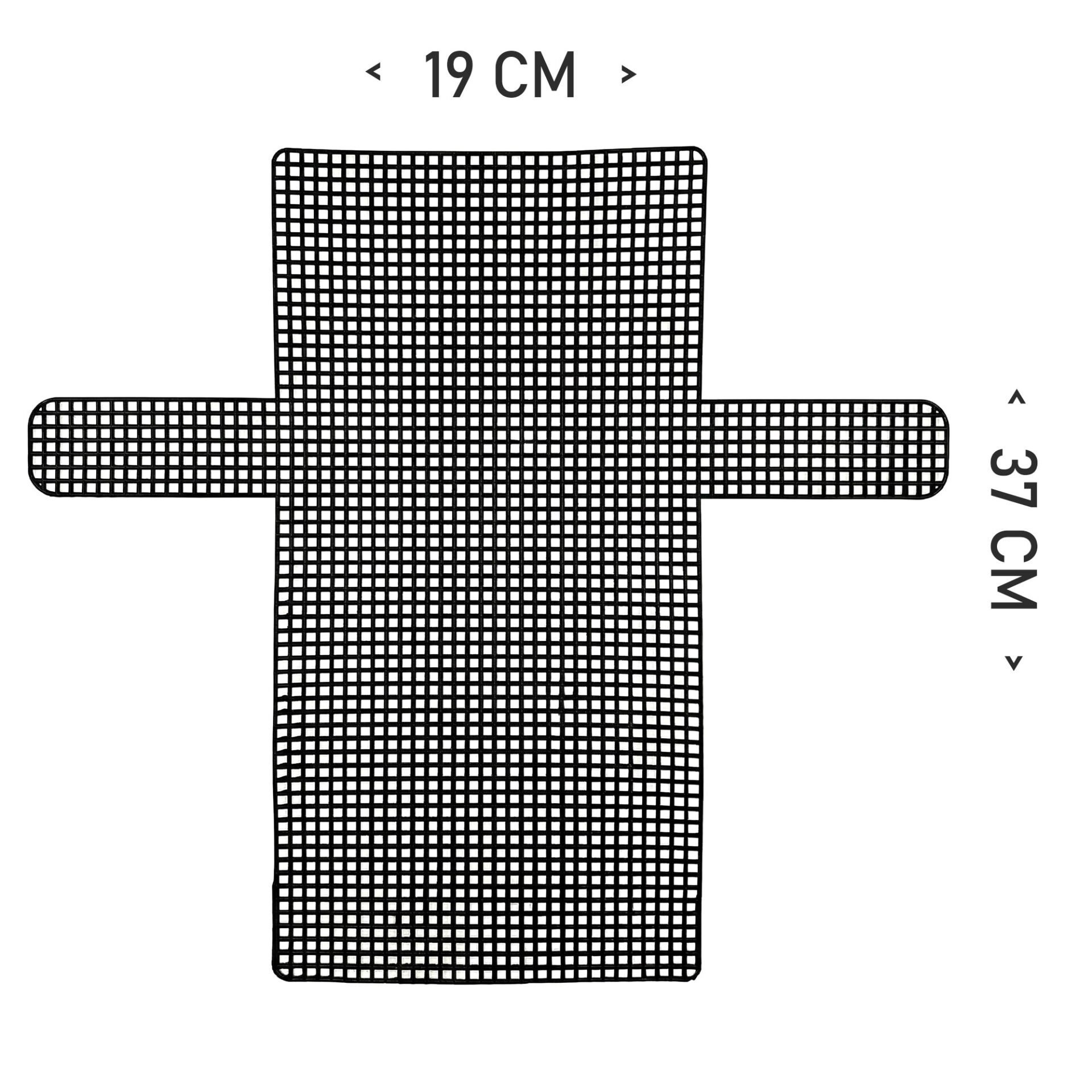PLASTİK ÇANTA KANVASI 37X19 CM