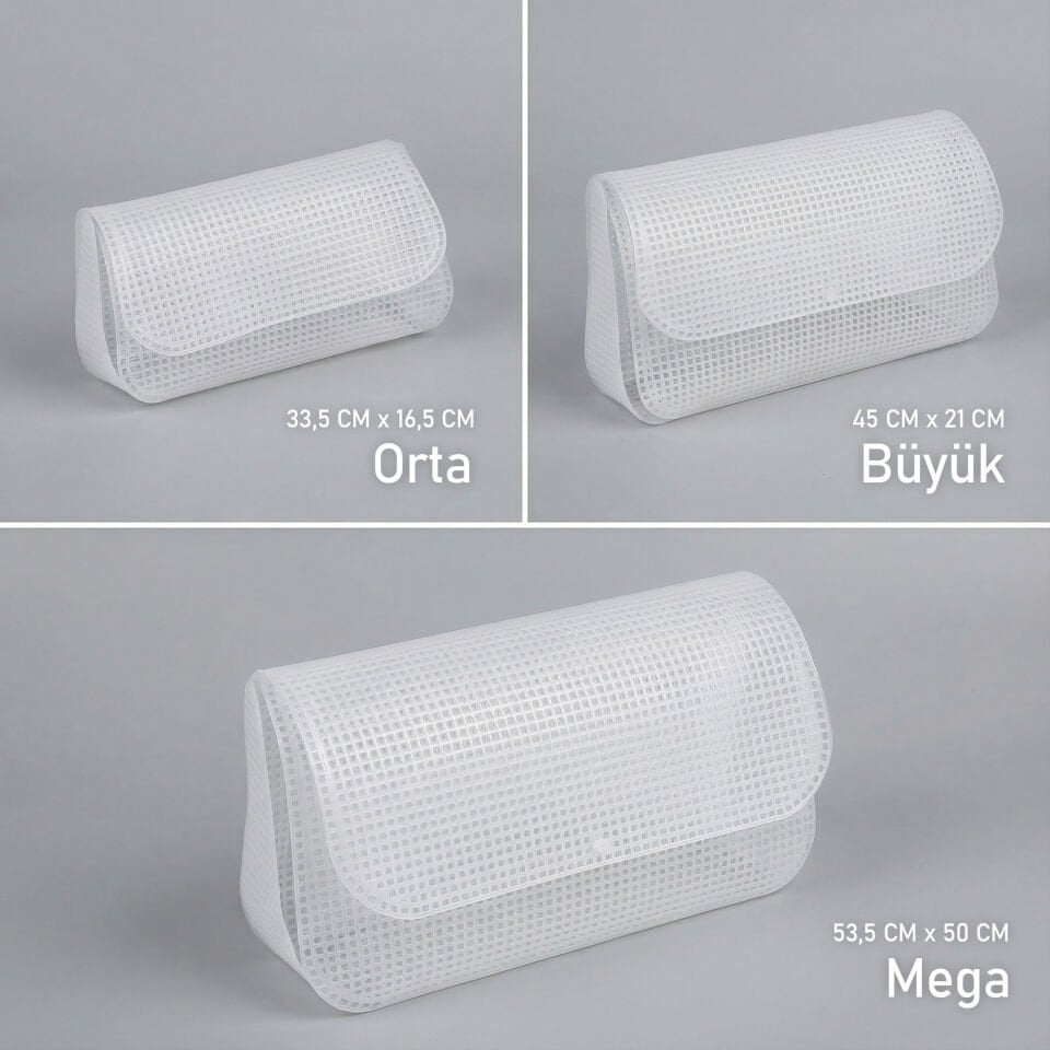 PLASTİK ÇANTA KANVASI 37X19 CM BEYAZ