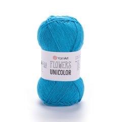 YARNART FLOWERS UNICOLOR - EL ÖRGÜ İPİ TURKUAZ - 754