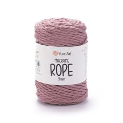 YARNART MACRAME ROPE 3 MM - MAKROME EL ÖRGÜ İPİ GÜL KURUSU - 792