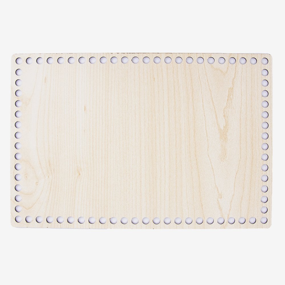 AHŞAP DİKDÖRTGEN TABAN AKÇAAĞAÇ - 30X20 CM - 30X20 CM