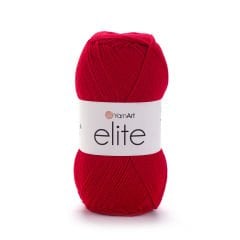 YARNART ELITE - EL ÖRGÜ İPİ KIRMIZI - 41