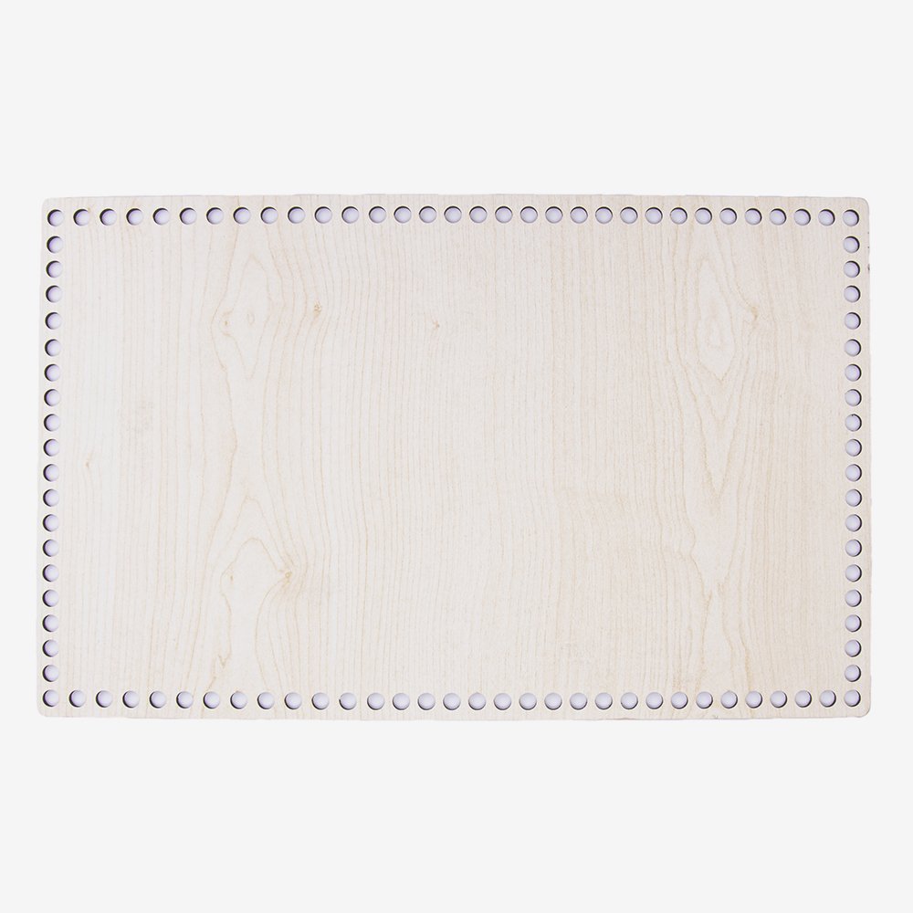 AHŞAP DİKDÖRTGEN TABAN AKÇAAĞAÇ - 40X25 CM - 40X25 CM