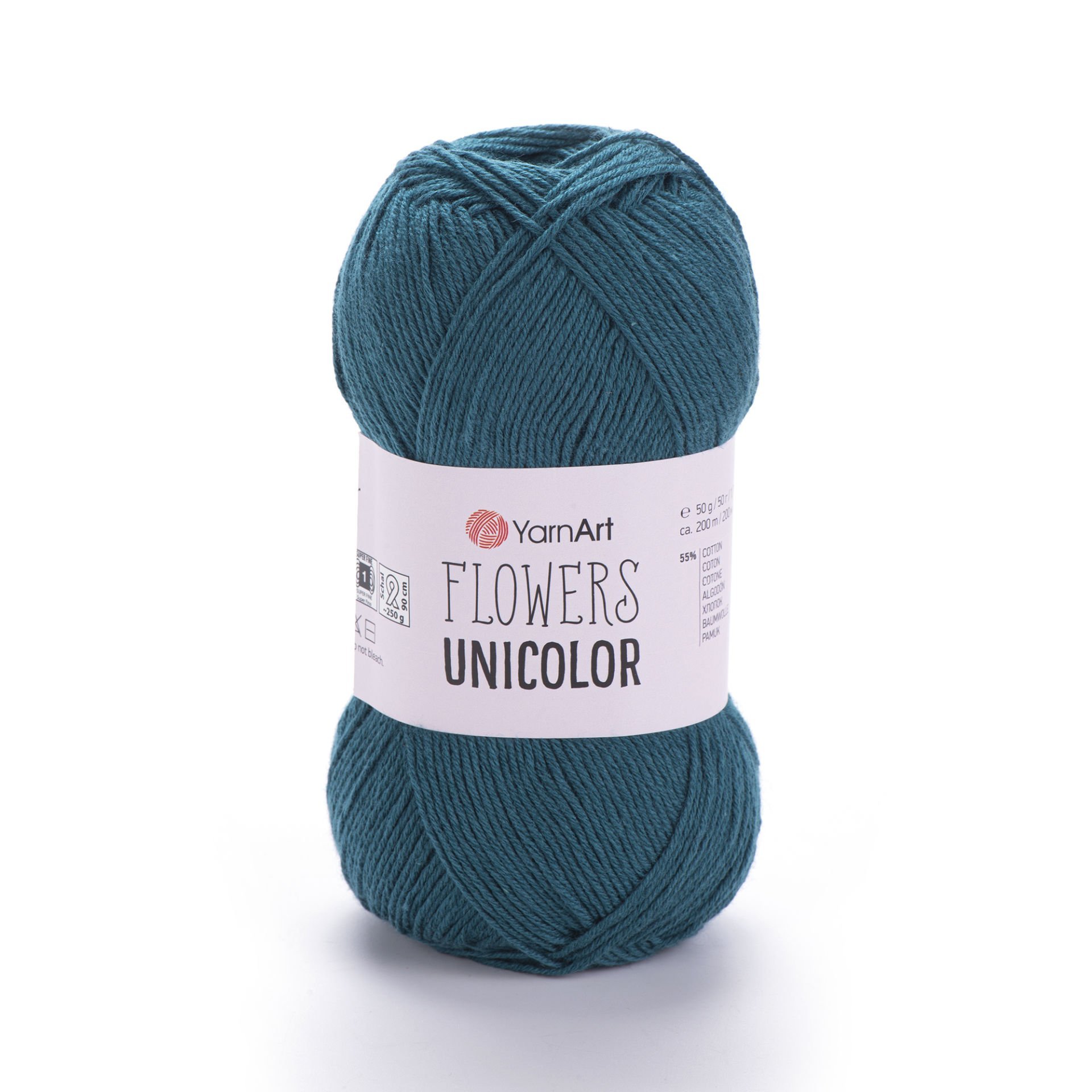 YARNART FLOWERS UNICOLOR - EL ÖRGÜ İPİ PETROL YEŞİLİ - 757