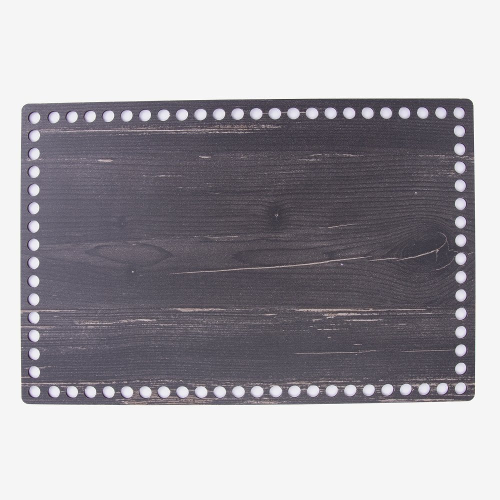 AHŞAP DİKDÖRTGEN TABAN SİYAH - 30X20 CM - 30X20 CM