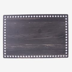 AHŞAP DİKDÖRTGEN TABAN SİYAH - 30X20 CM - 30X20 CM