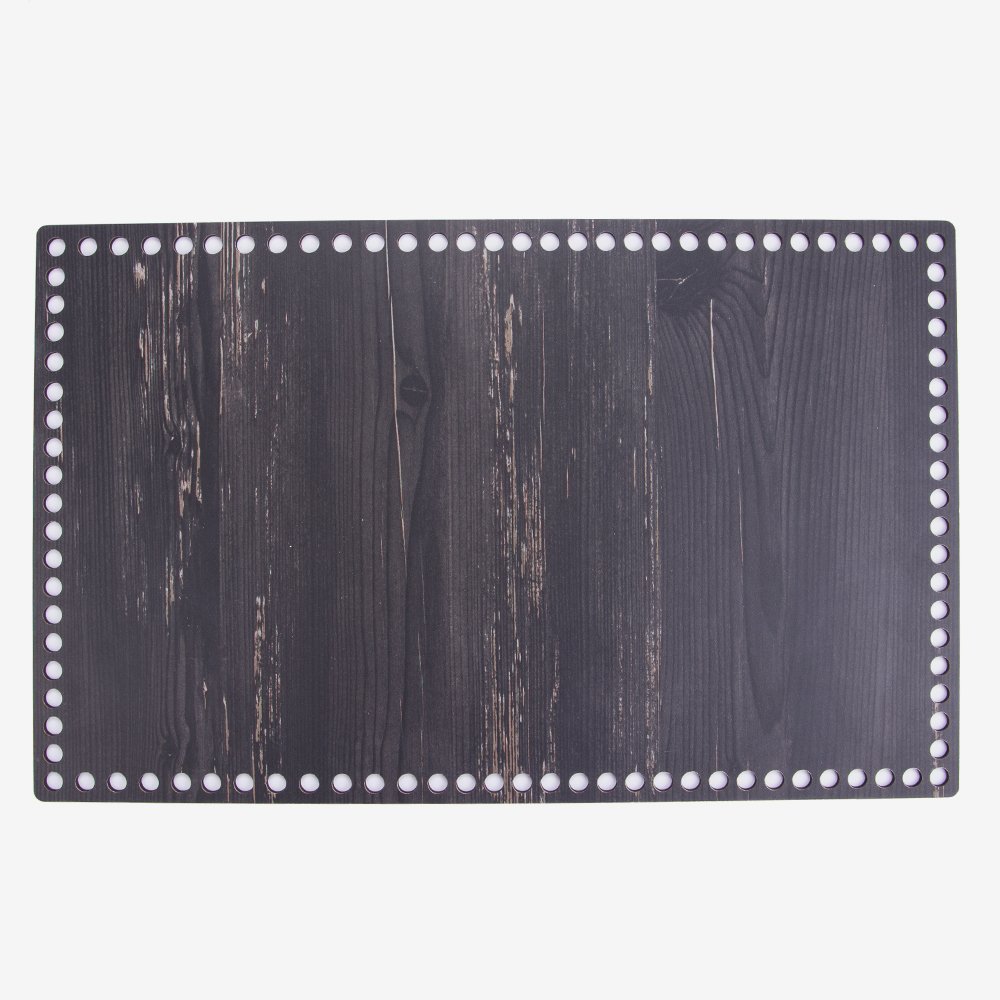 AHŞAP DİKDÖRTGEN TABAN SİYAH - 40X25 CM - 40X25 CM