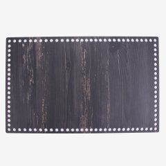 AHŞAP DİKDÖRTGEN TABAN SİYAH - 40X25 CM - 40X25 CM