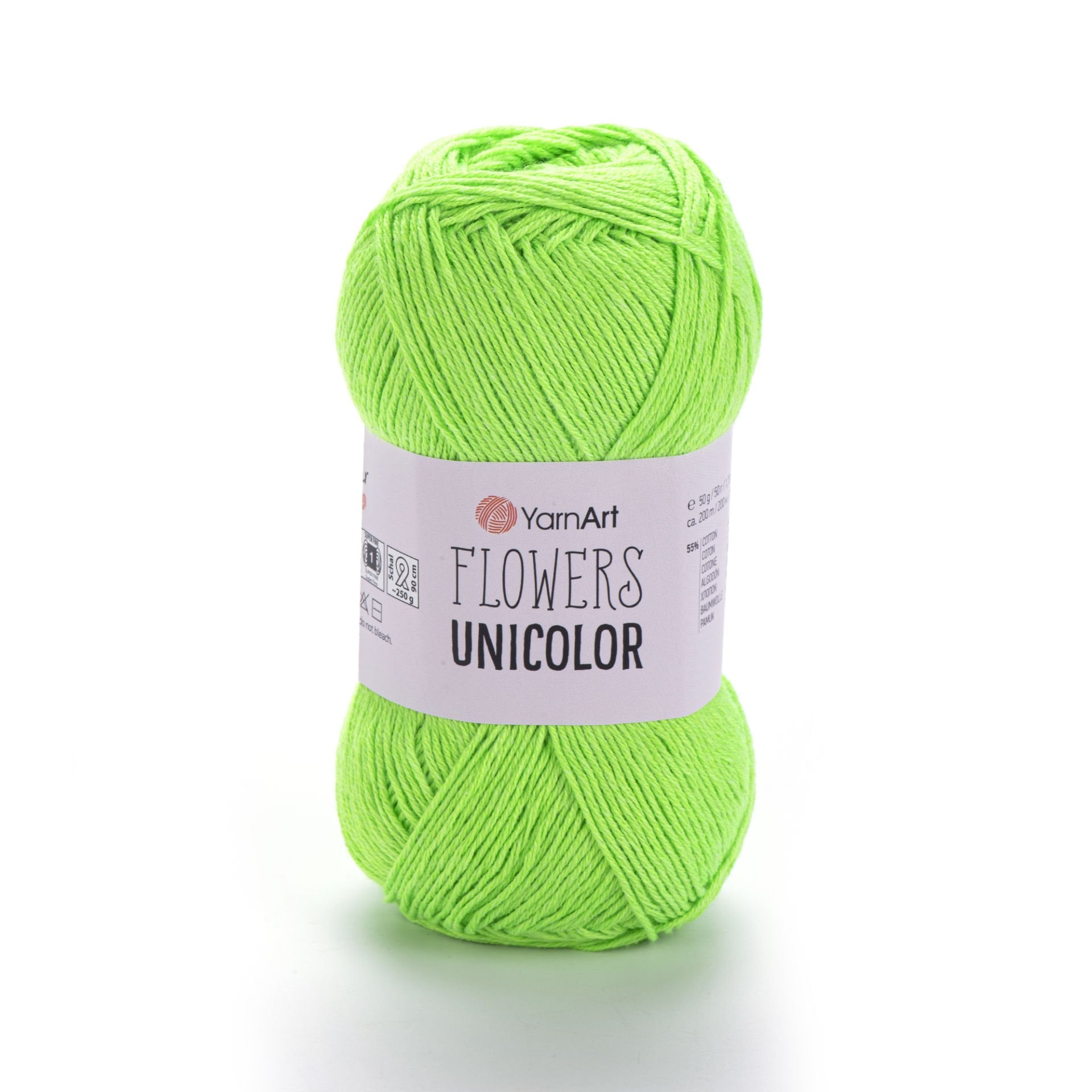 YARNART FLOWERS UNICOLOR - EL ÖRGÜ İPİ FISTIK YEŞİLİ - 760