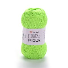 YARNART FLOWERS UNICOLOR - EL ÖRGÜ İPİ FISTIK YEŞİLİ - 760