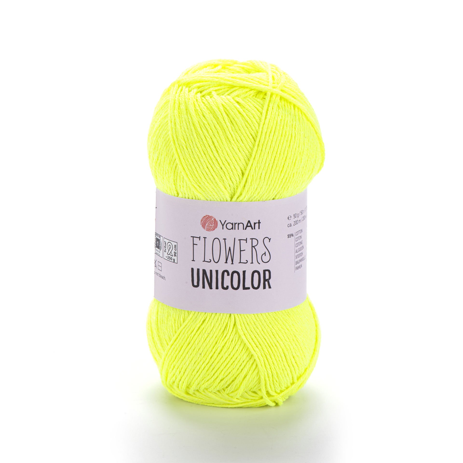 YARNART FLOWERS UNICOLOR - EL ÖRGÜ İPİ FOSFORLU SARI - 762