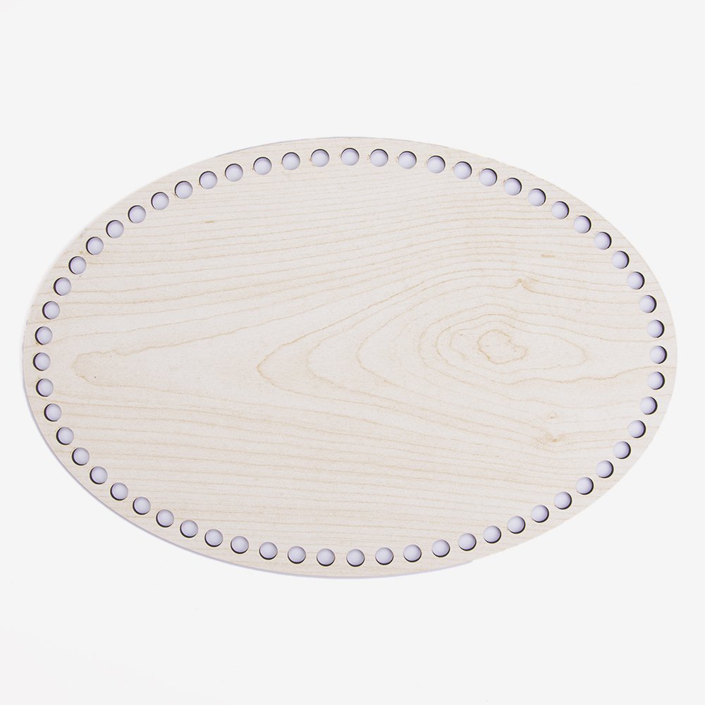 AHŞAP OVAL TABAN AKÇAAĞAÇ - 30X20 CM - 30X20 CM