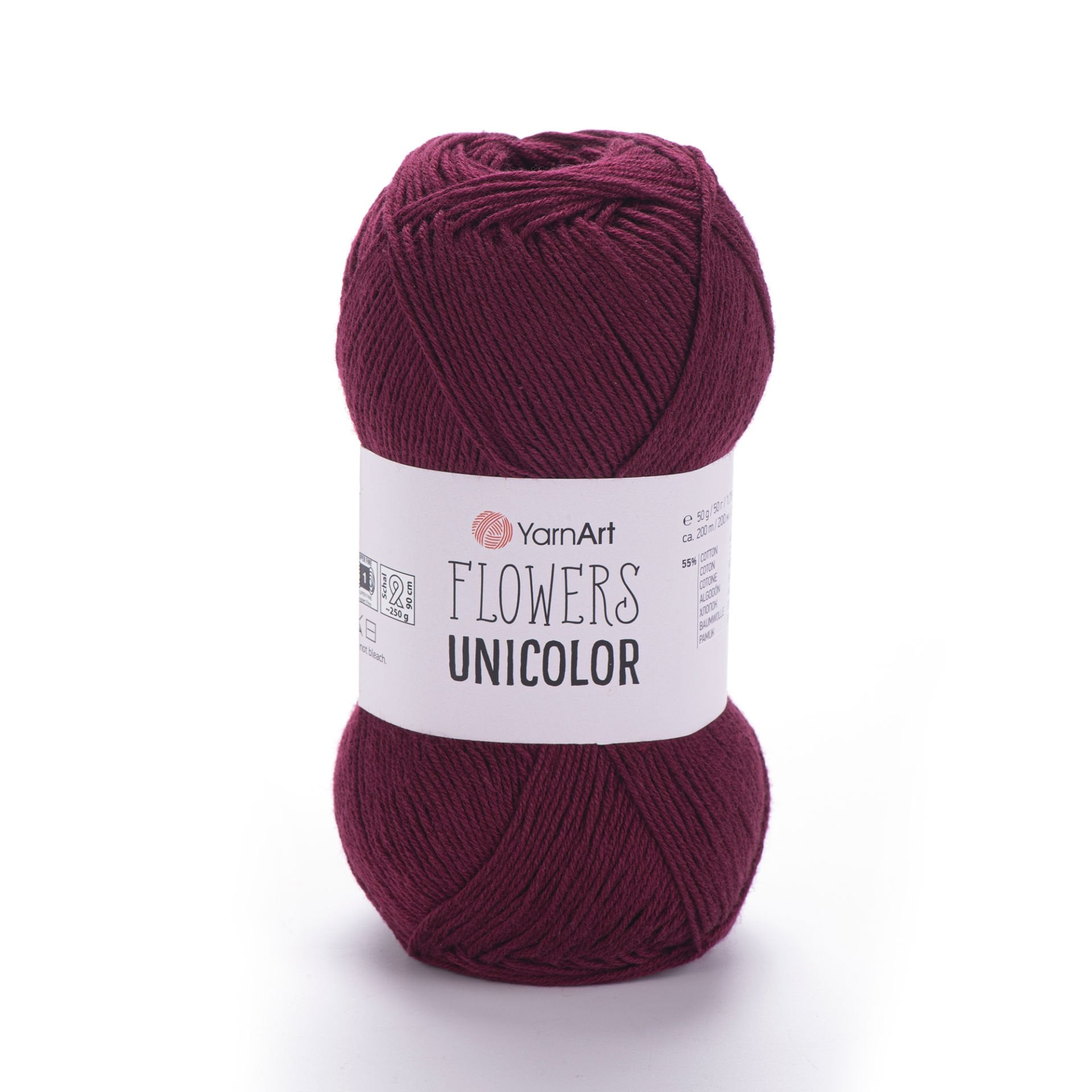 YARNART FLOWERS UNICOLOR - EL ÖRGÜ İPİ VİŞNE ÇÜRÜĞÜ - 765
