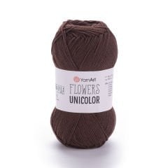 YARNART FLOWERS UNICOLOR - EL ÖRGÜ İPİ KAHVERENGİ - 766