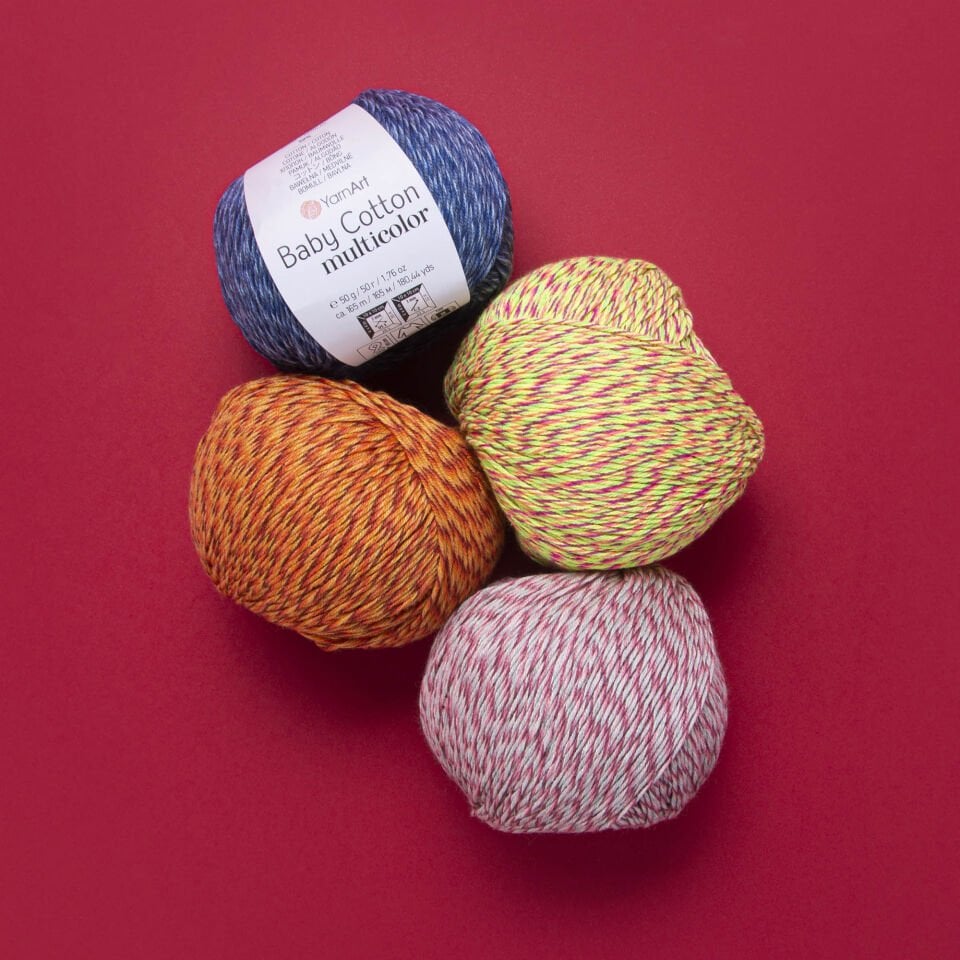 YARNART BABY COTTON MULTICOLOR - EBRULİ EL ÖRGÜ İPİ