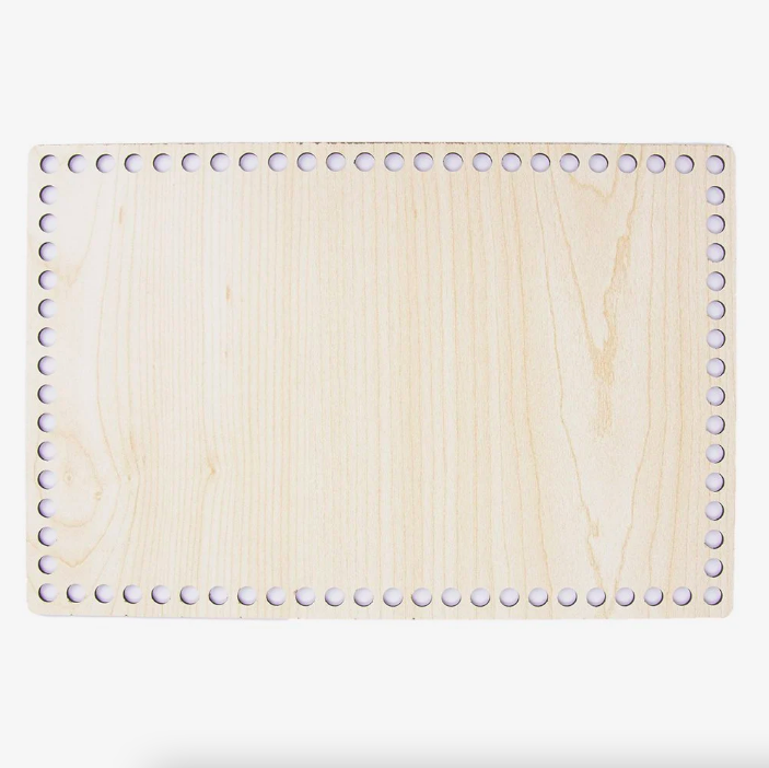 AHŞAP DİKDÖRTGEN TABAN AKÇAAĞAÇ - 40X25 CM