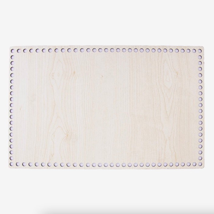 AHŞAP DİKDÖRTGEN TABAN AKÇAAĞAÇ - 40X25 CM