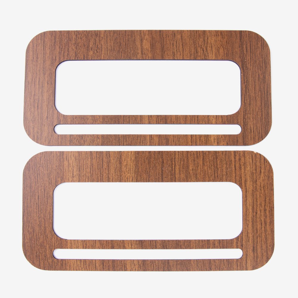 AHŞAP ÇANTA SAPI - DİKDÖRTGEN - 2 ADET CEVİZ - 20X10 CM - 20X10 CM