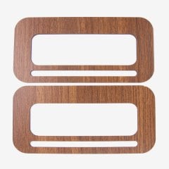 AHŞAP ÇANTA SAPI - DİKDÖRTGEN - 2 ADET CEVİZ - 20X10 CM - 20X10 CM