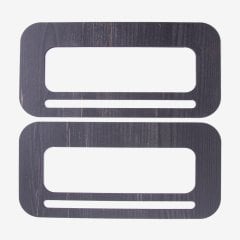 AHŞAP ÇANTA SAPI - DİKDÖRTGEN - 2 ADET SİYAH - 20X10 CM - 20X10 CM