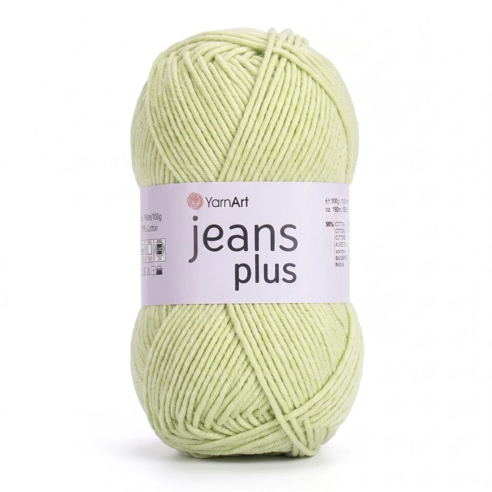 YARNART JEANS PLUS - EL ÖRGÜ İPİ AÇIK YEŞİL - 11