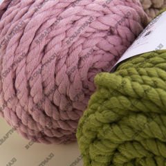 YARNART MACRAME ROPE 9MM - MAKROME EL ÖRGÜ İPİ KOYU GRİ - 758