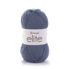 YARNART ELITE - EL ÖRGÜ İPİ GRİ-MAVİ - 842