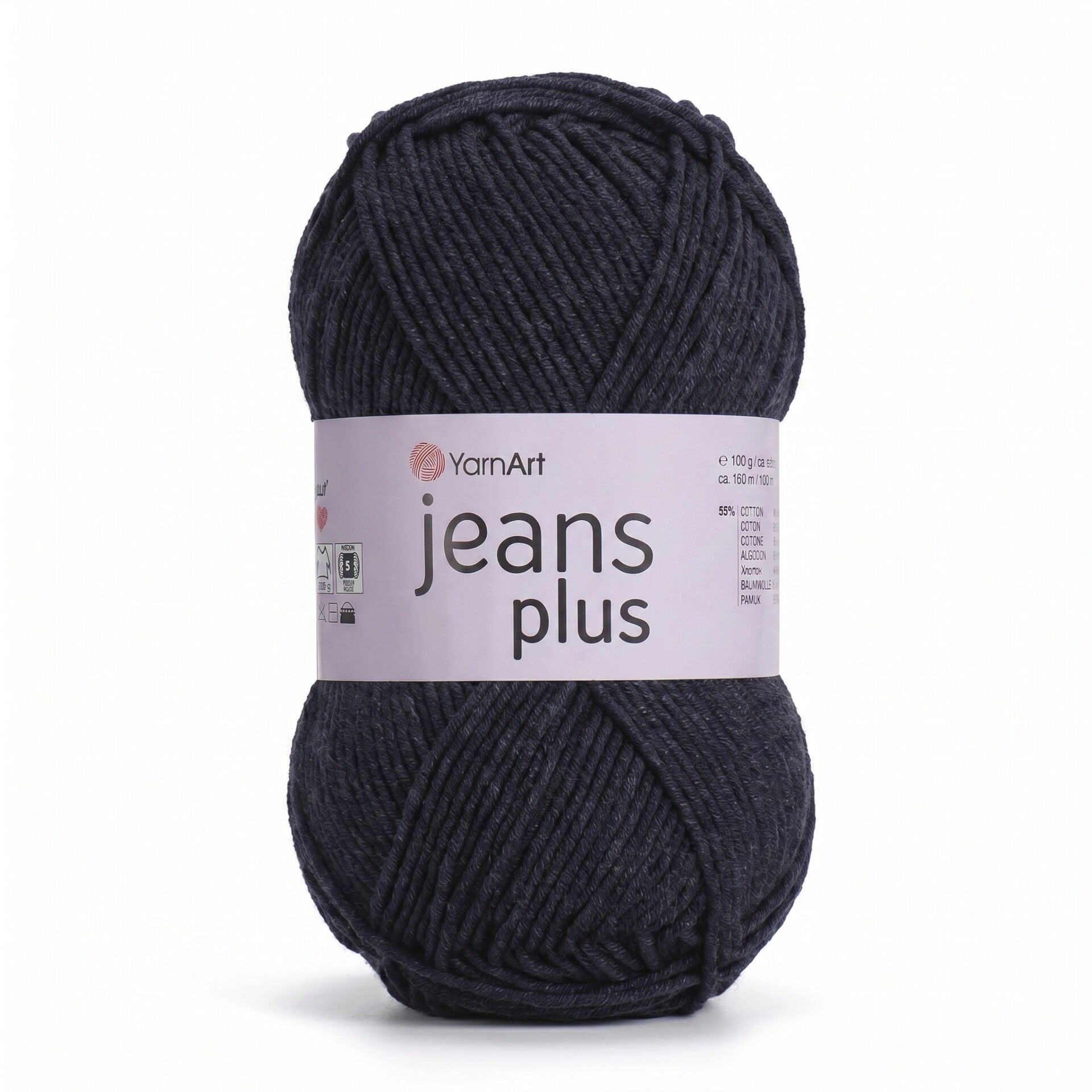 YARNART JEANS PLUS - EL ÖRGÜ İPİ ANTRASİT - 28