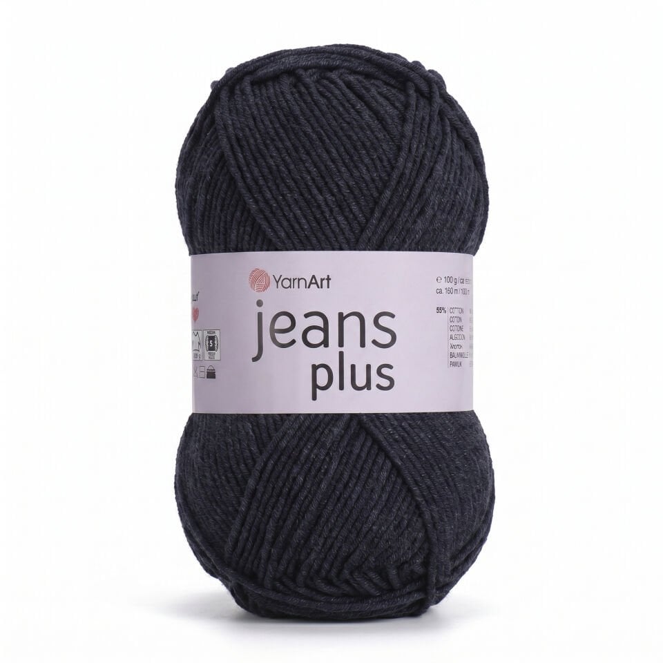 YARNART JEANS PLUS - EL ÖRGÜ İPİ ANTRASİT - 28