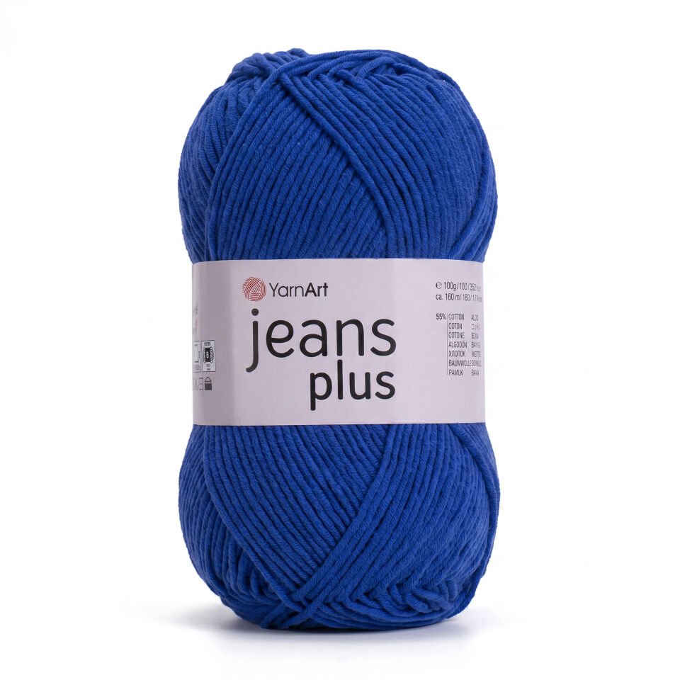 YARNART JEANS PLUS - EL ÖRGÜ İPİ SAKS MAVİSİ - 47