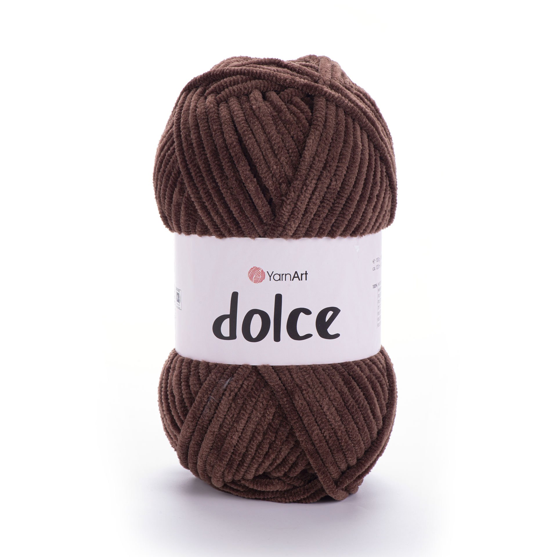 YARNART DOLCE - KADİFE EL ÖRGÜ İPİ KAHVERENGİ - 791