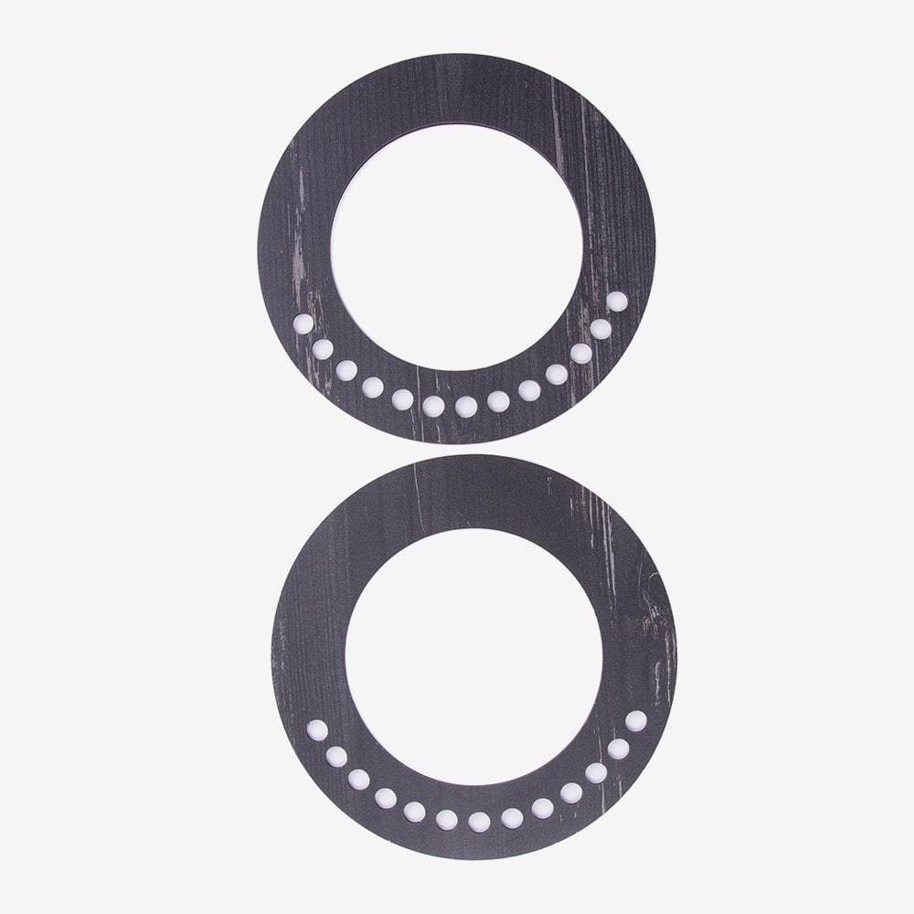 AHŞAP ÇANTA SAPI - YUVARLAK - 2 ADET