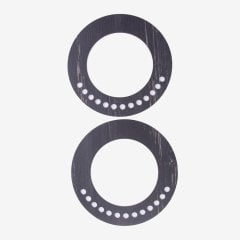 AHŞAP ÇANTA SAPI - YUVARLAK - 2 ADET