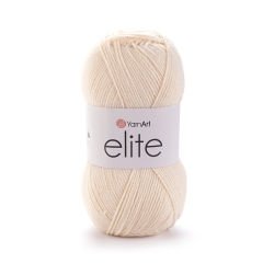YARNART ELITE - EL ÖRGÜ İPİ KOYU KREM - 854