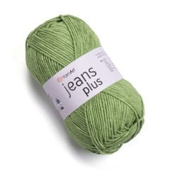 YARNART JEANS PLUS - EL ÖRGÜ İPİ YEŞİL - 69